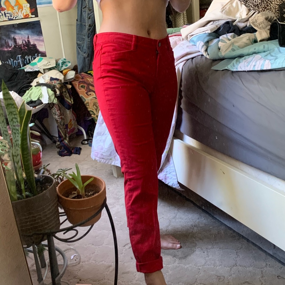 Talbots red jeans